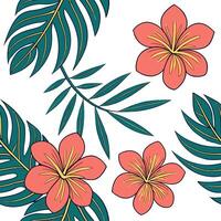 Tropical geranium seamless pattern with vibrant colors and exotic elements on white concept as Vibrant tropical geraniums with exotic elements forming a lively seamless pattern per Clean Pro vector