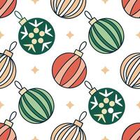 Upcycled Fabric Christmas Ornaments concept as A seamless minimal background featuring a repeating pattern of Christmas ornaments made from upcycled fabric scraps in various colors Clean Pro vector