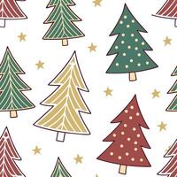 Upcycled Fabric Christmas Tree concept as A seamless minimal background featuring a repeating pattern of Christmas trees made from upcycled fabric scraps in various colors and patt Clean Pro 2 vector