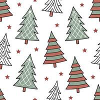 Upcycled Fabric Christmas Tree concept as A seamless minimal background featuring a repeating pattern of Christmas trees made from upcycled fabric scraps in various colors and patt Clean Pro vector
