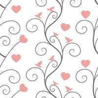 Valentine hearts and cupids seamless tile pattern with playful elements and bright pink tones for cheerful decor concept as Playful hearts and cupids with bright pink tones arrange Clean Pro 6 vector