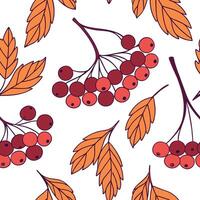 Vibrant autumn berries seamless tile pattern with deep reds purples and oranges concept as Deep red purple and orange berries create a vibrant seamless tile pattern perfect for aut Clean Pro vector