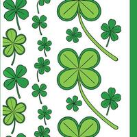 Vibrant Irish symbols and shamrocks seamless tile pattern with lively green accents concept as Lively green accents highlight vibrant Irish symbols and shamrocks in seamless tile p Clean Pro vector