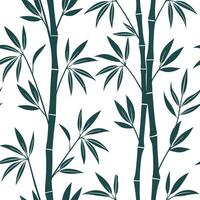 Vintage bamboo pattern seamless tile design retro isolated white background suitable for nostalgic home textiles wallpapers concept as Vintage bamboo seamless pattern with retro st Clean Pro vector