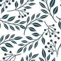 Vintage botanical seamless pattern with detailed leaves and classic colors for natural designs concept as Detailed vintage botanical pattern featuring classic colors and intricate Clean Pro 4 vector