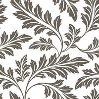 Vintage leaf repeat seamless tile pattern with intricate leaf details and muted color palette perfect for classic kitchen backsplashes concept as Intricate leaf details with muted Clean Pro vector