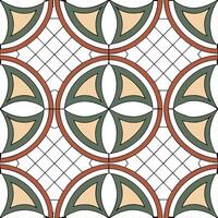 Vintage mosaic seamless pattern with colorful tiles for vibrant decor concept as Colorful mosaic tiles seamlessly arranged in a vintage pattern adding vibrancy to decor in Photo S Clean Pro vector