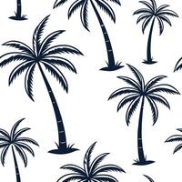 Vintage palm trees seamless pattern retro isolated white background suitable for nostalgic designs apparel textiles home decor concept as Vintage palm trees seamless pattern with r Clean Pro vector