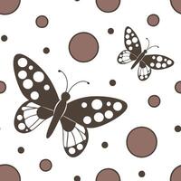 Vintage polka dot seamless pattern with varying sizes and classic color schemes for timeless designs concept as Timeless vintage polka dot pattern with varying sizes and classic co Clean Pro vector
