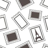 Vintage scrapbook frame seamless tile pattern with collage elements and nostalgic feel concept as Nostalgic vintage scrapbook frames create seamless tile patterns with collage elem Clean Pro vector