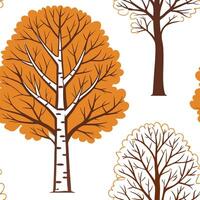 Warm autumn trees seamless tile pattern with chestnut and fir trees for inviting seasonal decor concept as Chestnut and fir trees arranged seamlessly to create warm and inviting se Clean Pro 2 vector