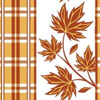 Warm toned plaid seamless tile pattern with autumn inspired colors for a classic fall look concept as Autumn inspired warm tones in a classic plaid create a seamless tile pattern p Clean Pro vector