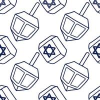 Watercolor dreidels with upcycled materials on seamless tile background concept as A seamless watercolor tile pattern featuring dreidels made from upcycled materials symbolizing Ze Clean Pro vector