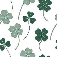 Watercolor clover seamless pattern with soft brush strokes and white background concept as Soft watercolor clovers with gentle brush strokes creating a delicate seamless pattern id Clean Pro vector