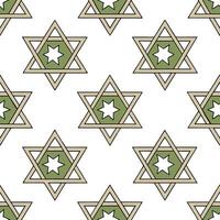 Watercolor Star of David tiles with recycled paper texture seamless pattern concept as A seamless pattern of watercolor tiles featuring the Star of David made from recycled paper t Clean Pro vector