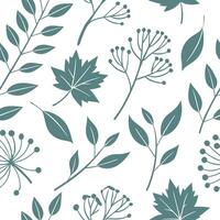 Watercolor spring nature seamless pattern with soft washes of color and leaf silhouettes for natural elegance concept as Watercolor inspired spring nature pattern with soft washes Clean Pro vector