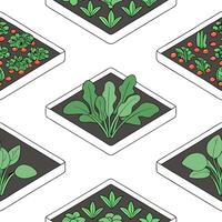 Watercolor tiles seamless background featuring fruits and vegetables for World Food Day concept as Camera movement Slow zoom into the detailed watercolor tiles Scene A colorful ar Clean Pro 7 vector
