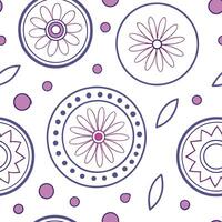 Whimsical hand painted circle tile pattern with artistic brush detail on white for fun illustrations concept as Loose hand painted circles featuring playful brush details forming a Clean Pro vector
