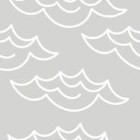 White ripple outline tiles concept as Seamless pattern of simple white ripple outlines on a light background Camera slowly moves across the ripples suggesting tranquility Represe Clean Pro vector