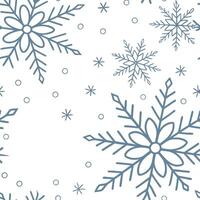 Winter snow seamless pattern with delicate light snowflakes and frosty textures for a minimalist winter design concept as Minimalist winter snow pattern with delicate snowflakes an Clean Pro vector