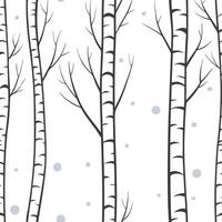 Winter trees seamless pattern with frosted pine trees and light snowfall for a subtle cool seasonal design concept as Cool winter trees pattern with frosted pine trees and light sn Clean Pro 2 vector