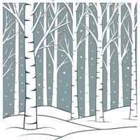 Winter trees seamless pattern with tall pine trees and light snow for a serene winter forest scene concept as Serene winter trees pattern with pine trees and light snow ideal for a Clean Pro vector