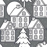 Winter whites seamless pattern with snowflakes frosted trees and soft snow for a serene peaceful winter design concept as Serene winter whites pattern with snowflakes frosted trees Clean Pro 3 vector
