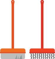 Two brushes with different shapes and sizes vector
