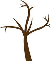 A tree with no leaves on a white background vector
