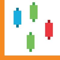 A colorful square with four different colored blocks vector
