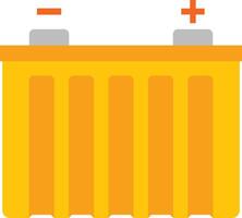 A battery with two plus signs on it vector