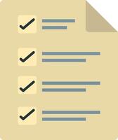 A checklist icon with a check mark on it vector