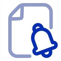 Notification File icon concept vector