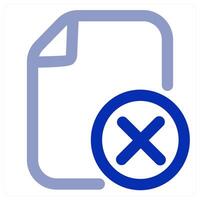 Wrong File icon concept vector