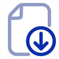 Download File and file icon vector