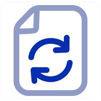 Refresh File icon concept vector