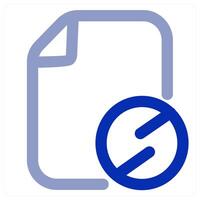 Prohibited File icon concept vector