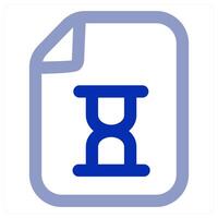 File Time and clock icon concept vector