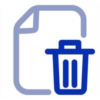 Trash File icon concept vector