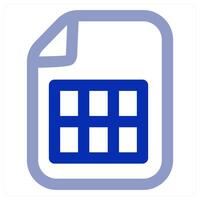 Excel Sheet icon concept vector