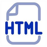 HTML File icon concept vector