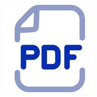 PDF File icon concept vector