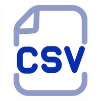 CSV File icon concept vector