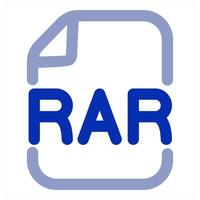 RAR File icon concept vector