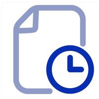 File Time concept icon vector