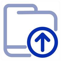 Upload Folder and backup icon concept vector