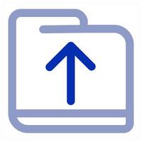 Upload Folder and upload concept vector