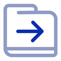 Folder and document icon vector