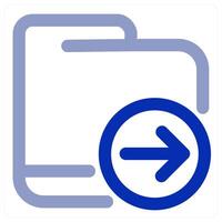 Folder and document vector