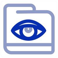 Vision Folder icon concept vector